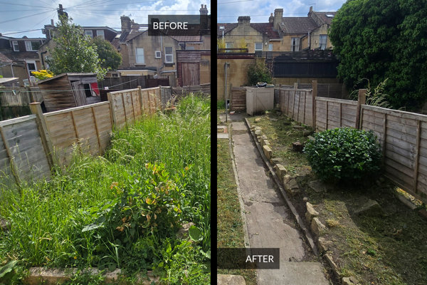 Getting rid of garden waste in Bath with garden waste bins, a skip, or a garden clearance service